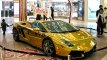 World First Gold Coated Lamborghini Aventador LP700-4  Better only Lamborghini Veneno,Lamborghini Dubai 2015