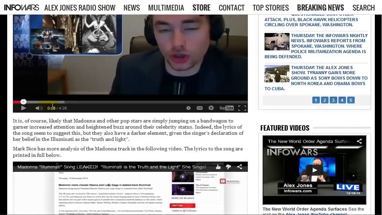 YIKES! Madonna Illuminati Song! SATANIC CONFESSION 2015 Track LEAKED, Revealed & FULLY Exp