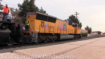 [HD] Big Boy Steam 4014 CHASE - Big Boy Learns To Walk