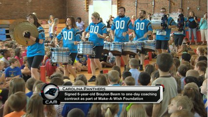 Panthers sign six year old Braylon Beam