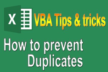 How to Avoid Duplicate Entries in Excel Worksheet While Transferring Data from UserForm
