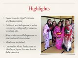 SU15 Japanese Language and Culture in Akita, Japan