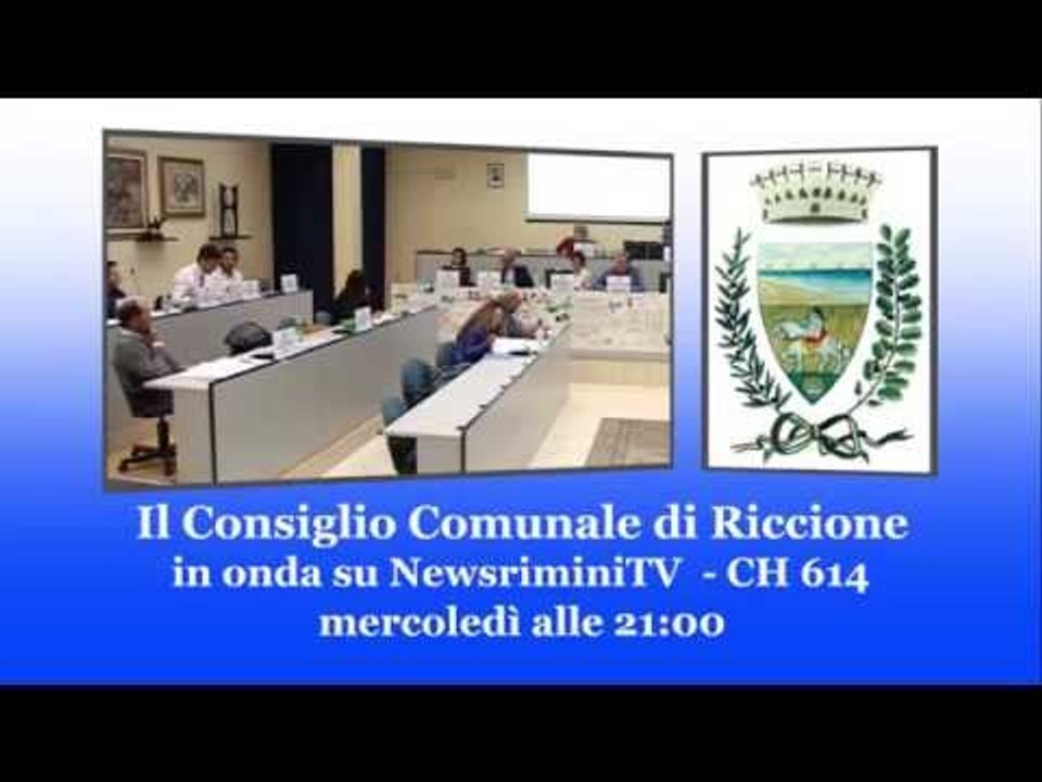 Il Consiglio Comunale di Riccione in esclusiva su NewsriminiTV