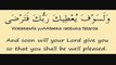 Surah 93 Ad Dhuha - The Daybreak/The Morning Hours