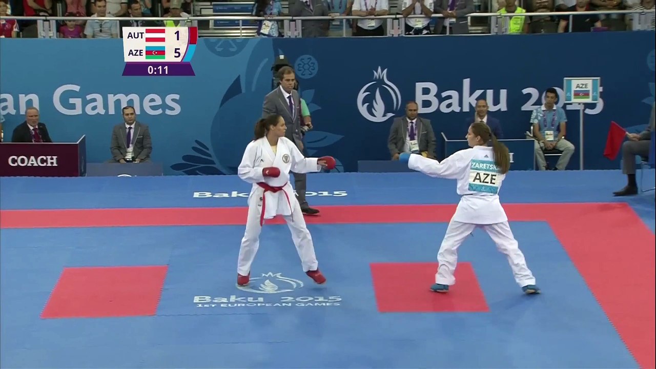 Irina Zaretska wins gold with the "kick of the games" | Karate | Baku 2015 European Games