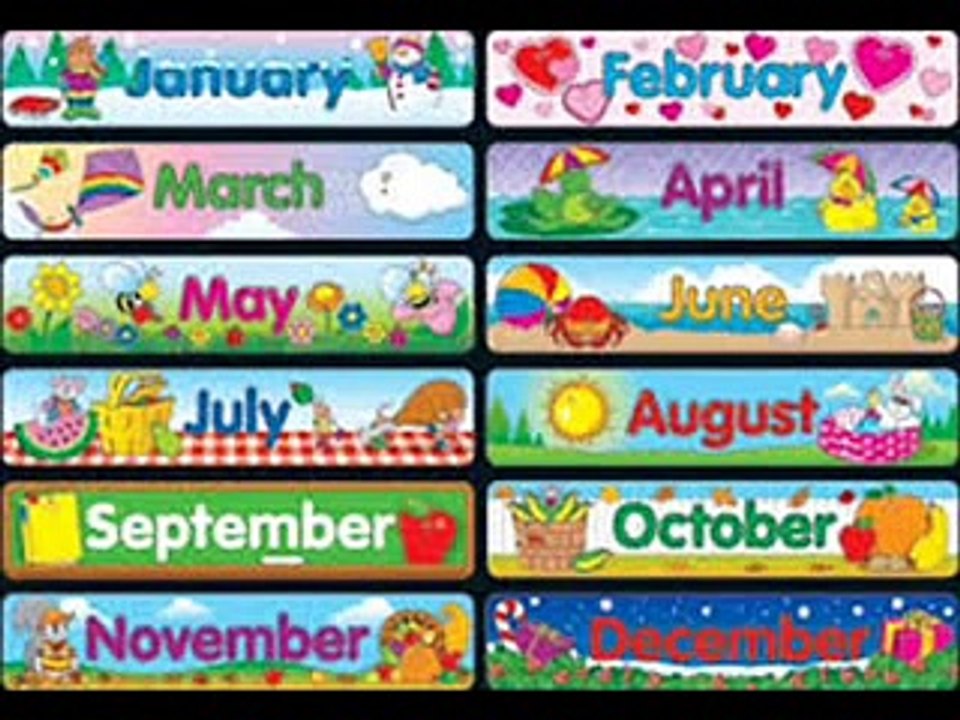 January, February, March, April&hellip;İngilizce aylar şarkısı Dailymotion