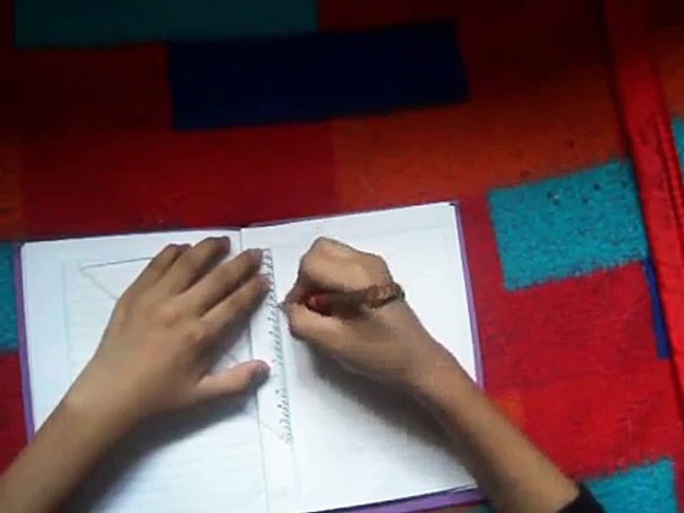 como hacer margen para cuaderno facil