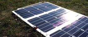 138w Portable Folding High Efficiency Solar Panel Setup Video