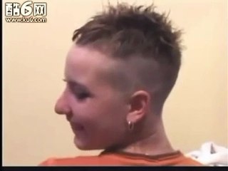long hair to extreme boyish haircut!!! clippered nape