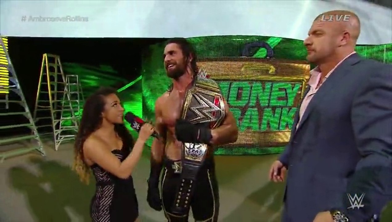 JoJo interviews Seth Rollins after his match: 06/14/15