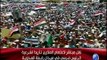 من رابعة العدوية : شباب المغرب يتظاهرون امام البرلمان المغربي تاييدا للرئيس مرسي