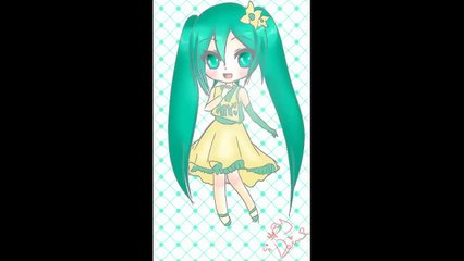 رسم انمي ( رسم الشخصية هاتسوني ميكو من vocaloid ) من دي