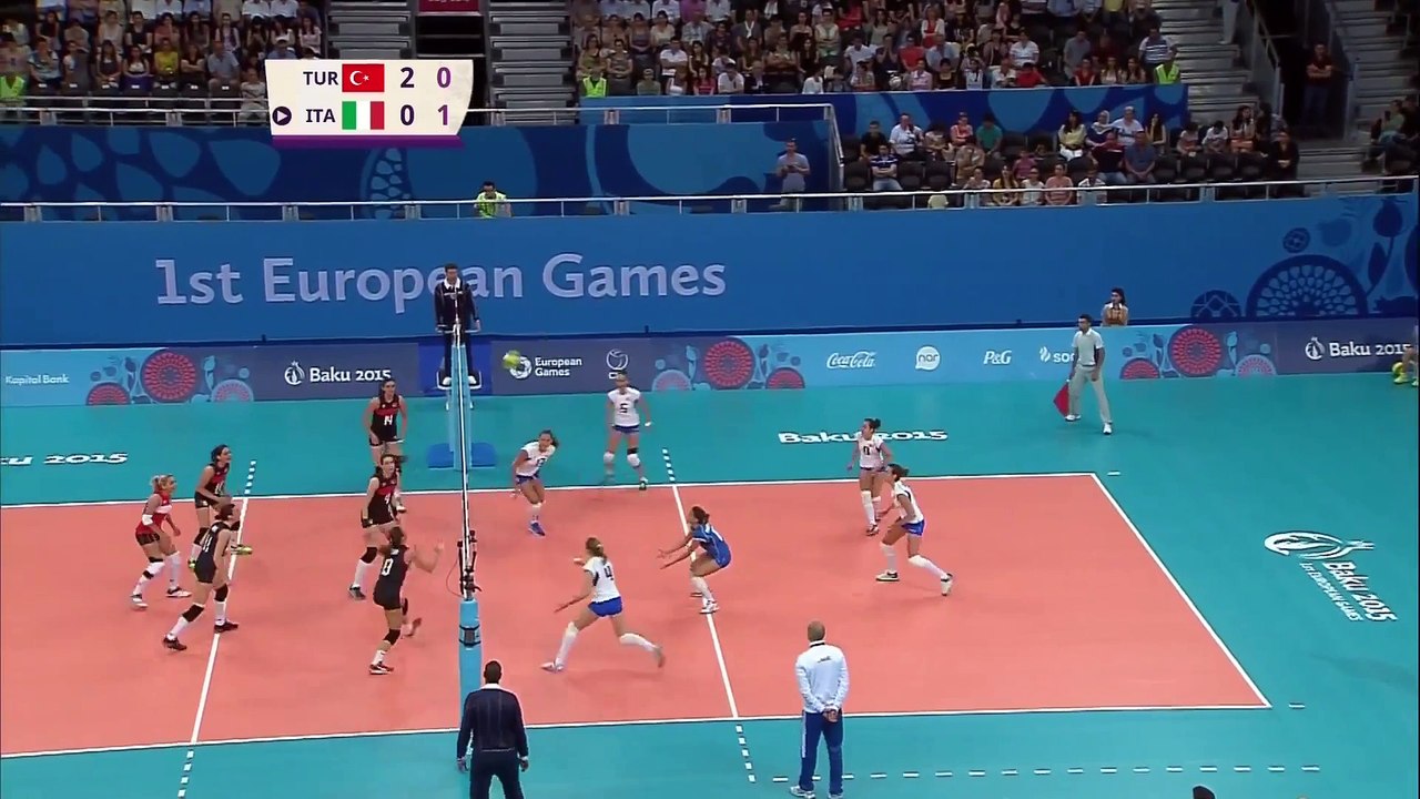 Turkey strike again despite a valiant Italy effort | Volleyball | Baku 2015 European Games