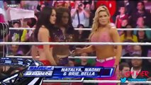 Brie Bella, Naomi, and Natalya vs Alicia Fox, Aksana, and Layla