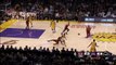 LeBron James misses dunk, Kobe Bryant laughs: Cleveland Cavaliers at Los Angeles Lakers