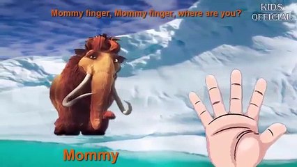 Finger Family Ice age Nursery Rhymes for Children | Baby song