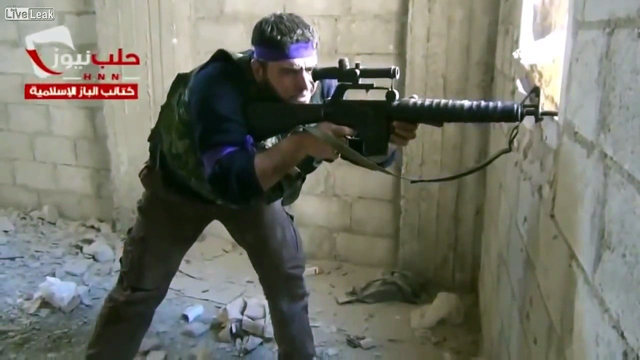 Syria - Lucky FSA Sniper
