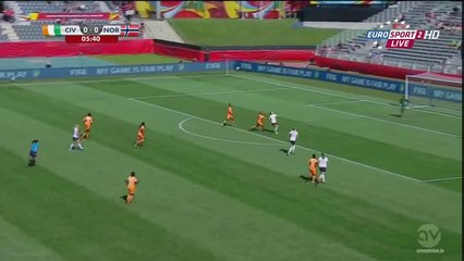 Ada Hegerberg Goal 0-1 | Ivory Coast vs Norway 15.06.2015