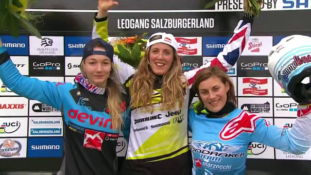 Downhill MTB on Aggressive Track in Leogang - UCI Mountain Bike World Cup 2015