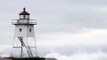 Lake Superior Storm Grand Marais Lighthouse Grand Marais Minnesota