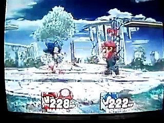 SSBB Replay:  Battle of Mascots:  Mario vs Sonic