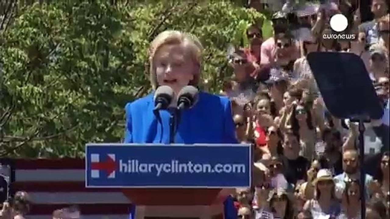 Hillary Clinton lancia la campagna per le prossime presidenziali statunitensi