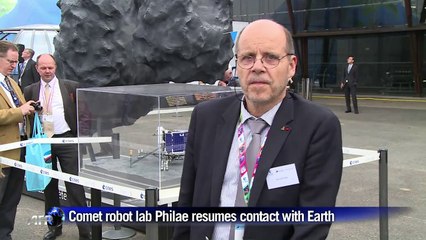 Europe's robot lab Philae makes contact with Earth