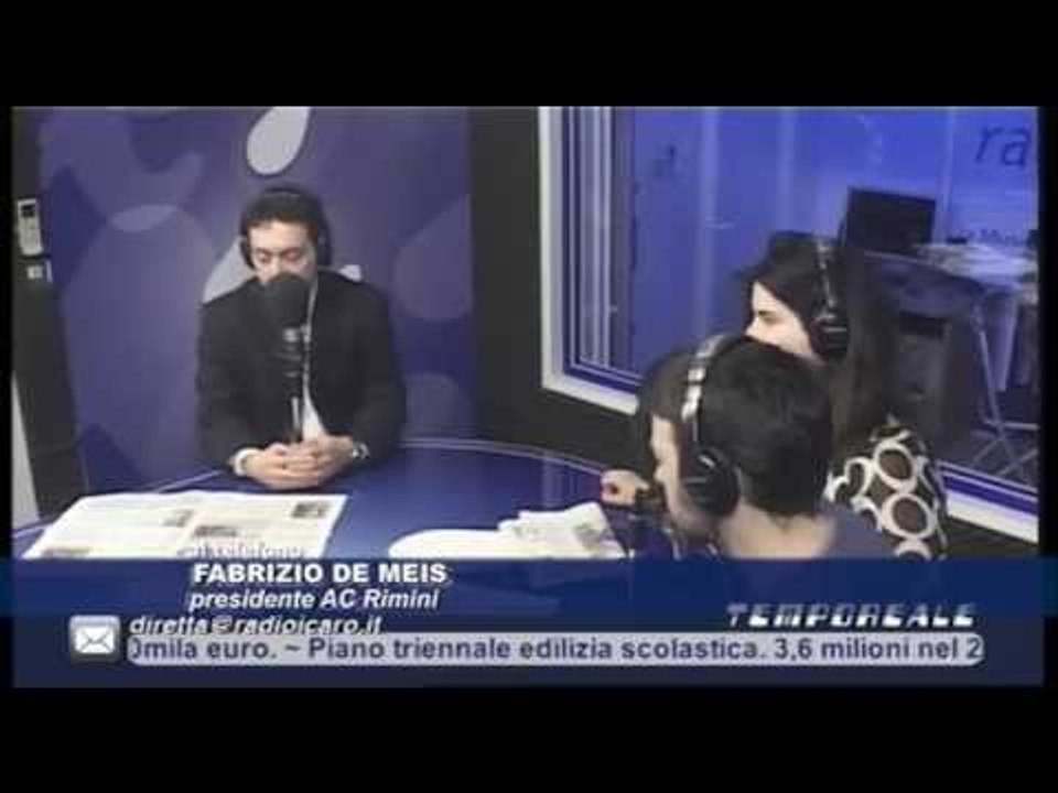 IcaroTv. Fabrizio De Meis ospite a Tempo Reale