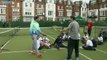 Nadal Joins School Coaching Session - London Queens Club 2015