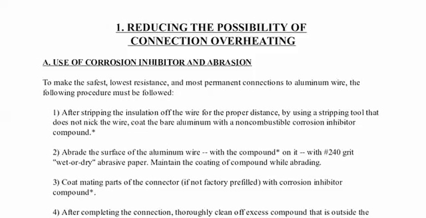 Leading World  Scientist-Engineer's Report on Aluminum  Electrical wiring Connectors Will Shock You!
