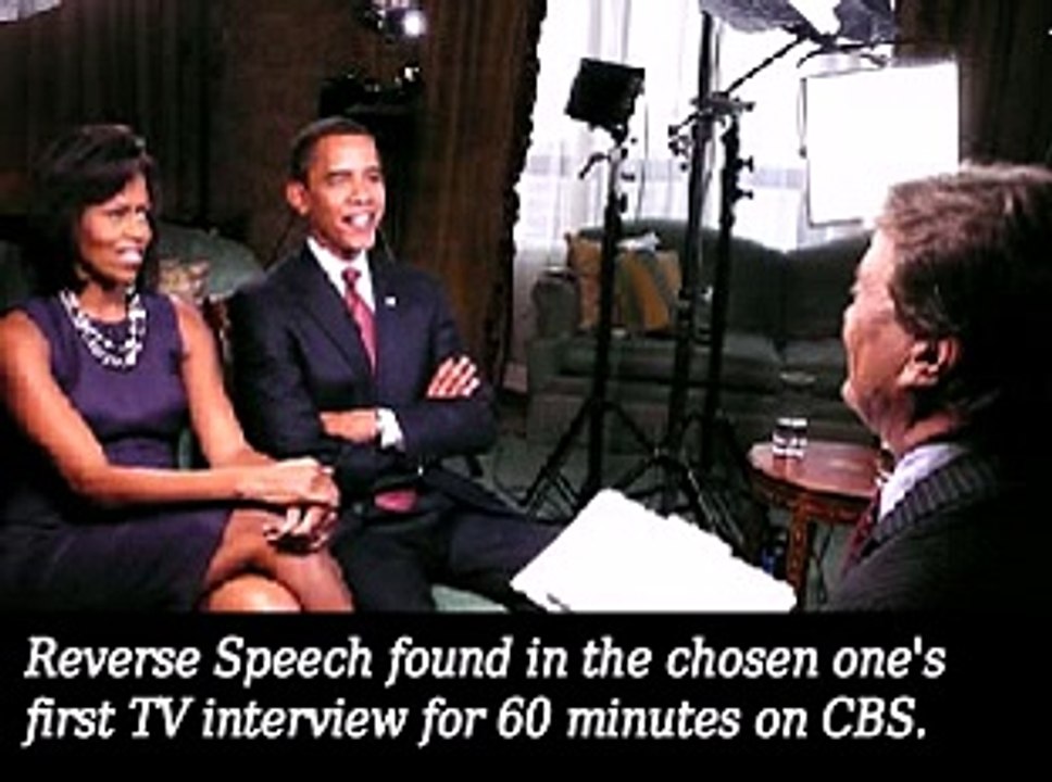 Barack Obama FIRST TV interview after election about capturing Osama Bin Laden- reverse speech
