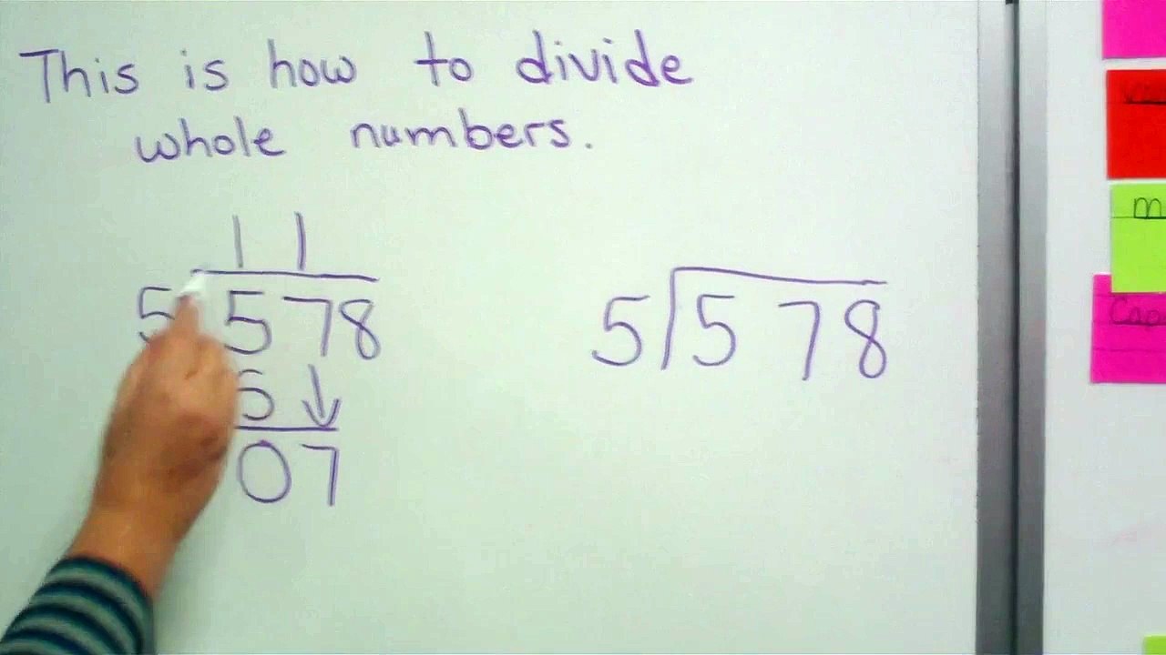 How to Divide Whole Numbers