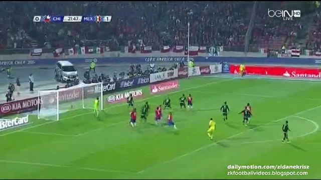 Arturo Vidal 1-1- Chile vs Mexico 15.06.2015