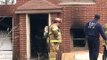 Fire Through The Roof Of A Fully Involved House In Gary Indiana