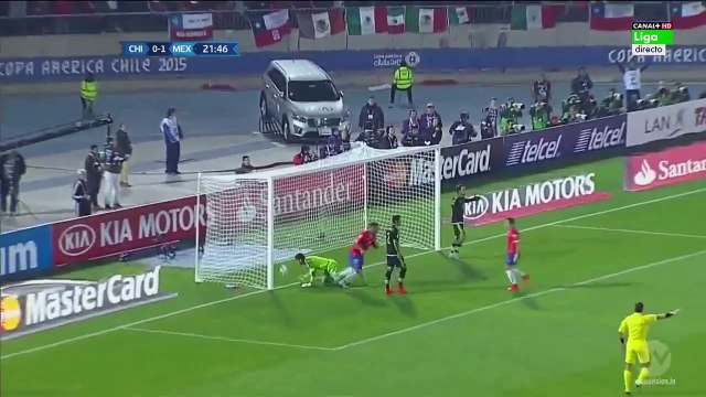 Arturo Vidal Wonderful Goal 1:1 | Chile vs Mexico 15.06.2015