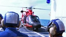 Hitting a moving target: helicopter takeoff and landing training at sea