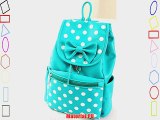 BestFyou? 2014 New Style Korean Fashion Casual college wind bow Polka Dot shoulder bag/ backpack