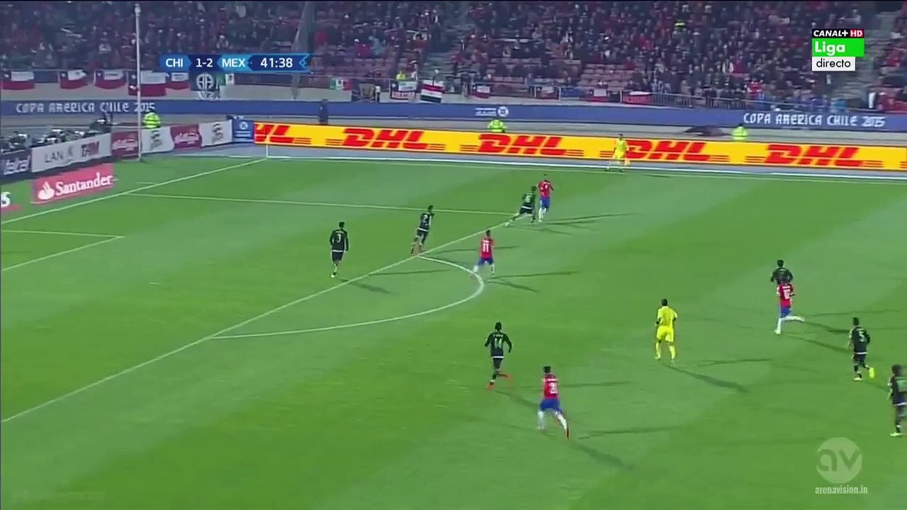 Eduardo Vargas 2:2 Goal | Chile vs Mexico 15.06.2015
