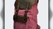 CLELO Vintage Genuine Leather Canvas College Children School Backpack Laptop Rucksack