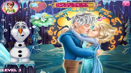 Disney Princess Elsa Kissing Jack Frost Gameplay Fun Frozen Games Kissing Games