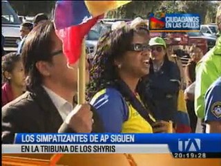 Simpatizantes de AP apoyaron al Gobierno en los Shyris