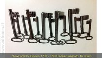 TORINO,    16 CHIAVI ANTICHE EPOCA 1700 - 1800  EURO 35