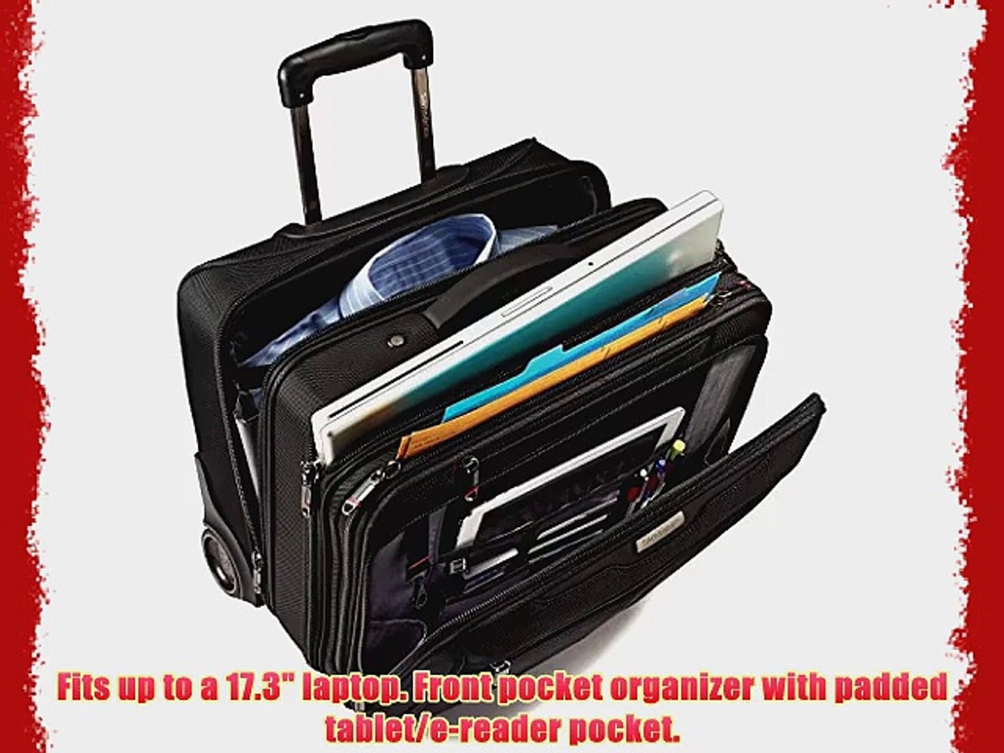 Samsonite Rolling Laptop Bag Fits up to 17.3 laptop - video Dailymotion