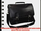 Kenneth Cole Collection A Brief History Leather Flapover Portafolio/ Business Briefcase Bag