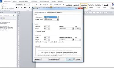Como configurar o parágrafo no Word nas normas da ABNT