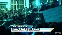 Joe Paterno Fired by Penn State Board of Trustees, President, Riot Video Reveals Students' Emotion