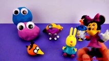 Minnie Mouse Play Doh Peppa Pig My Little Pony Spongebob Angry Birds Surprise Eggs Strawbe