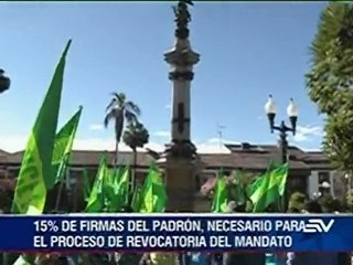 Se necesitan por lo menos 2 millones de firmas para pedir revocatoria del mando al presidente