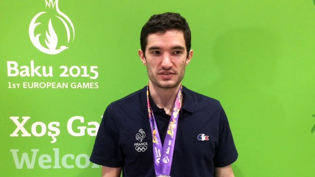 Emmanuel Lebesson - Médaille d'argent tennis de table par équipe