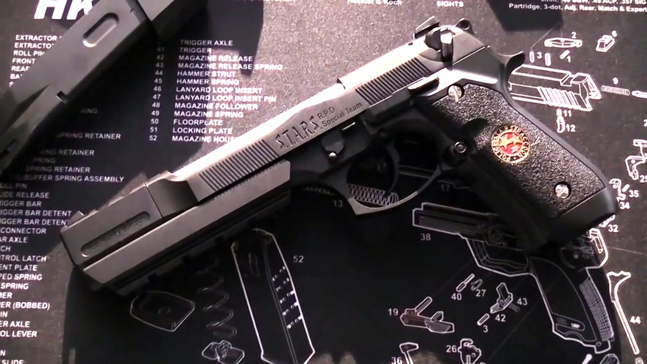 WE Tech Resident Evil (Biohazard) Samurai Edge Barry Burton Model Full Metal Airsoft Gun